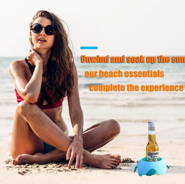 5PCS Beach Drinks Underlägg Sand Underlägg 14.5*7.5cm