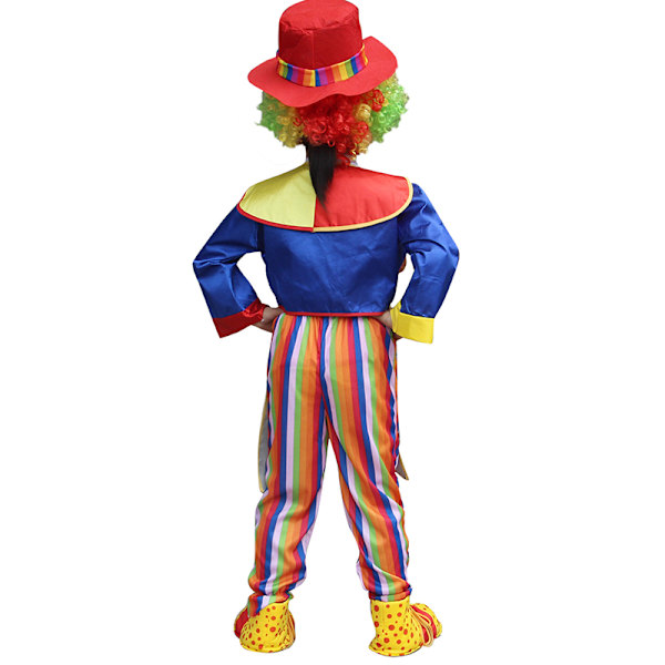 Clown-dräktset för barn Cirkusdräkt Blue M