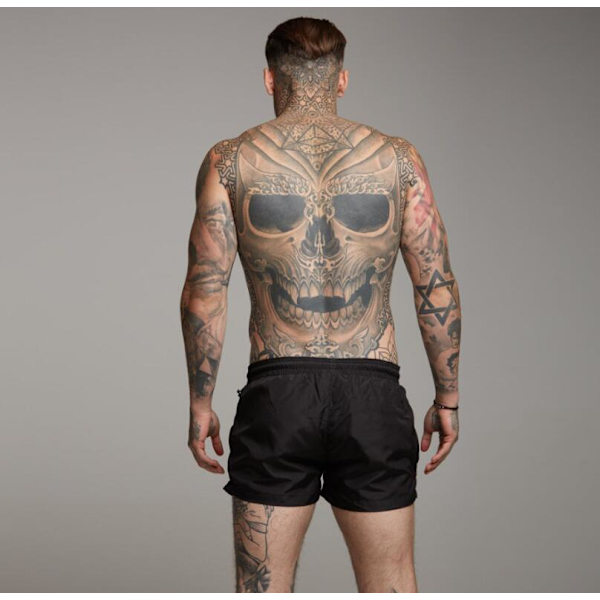 Löparsportshorts för män med fickor Black xl
