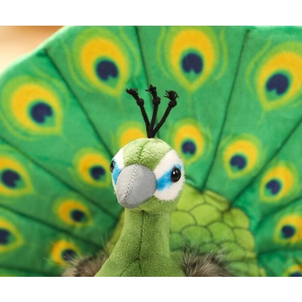 25*30CM Søde Zoo Souvenir Påfugl Ppen Hale Ornamenter Dukker green