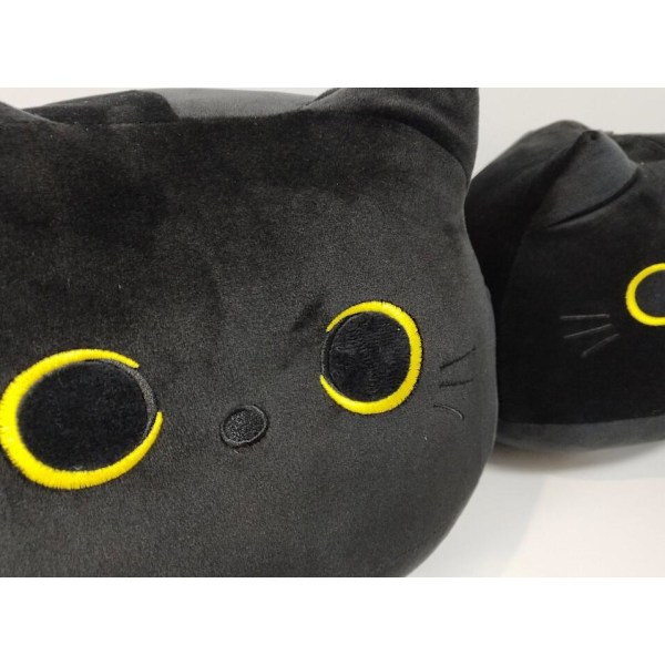 Svart Katt Plyschleksak Svart Katt Kudde 20*12*12CM