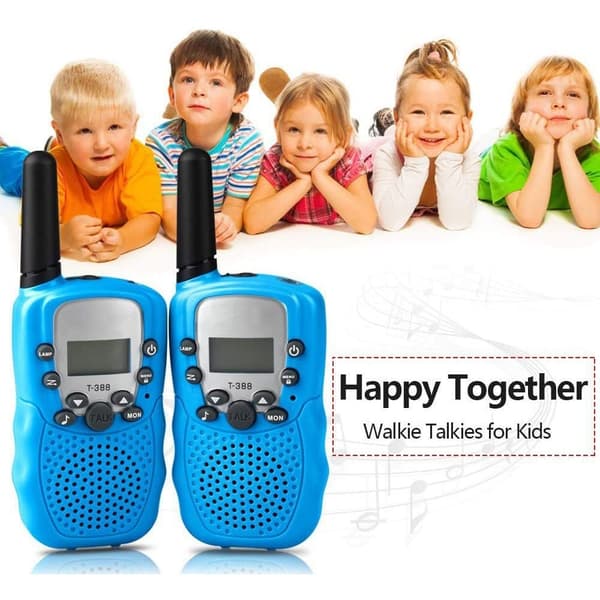 3 km lång räckvidd Barn Walky Talky Black