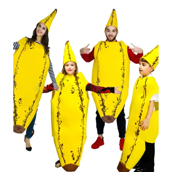 Banan kostym Gul frukt kostym Banan kostym Adults