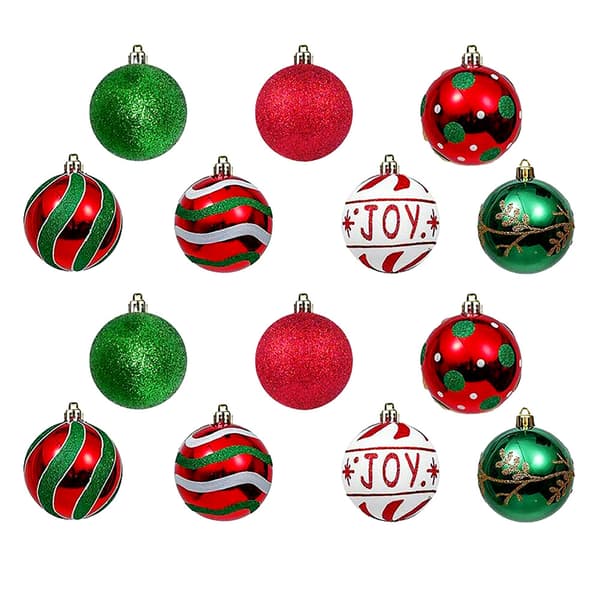 Julgranspynt, 16-pack julgranskulor