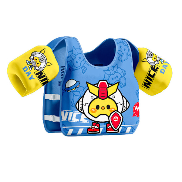 Svømmevest til børn, Pool Floaties til småbørn, Redningsvest til børn blue and yellow