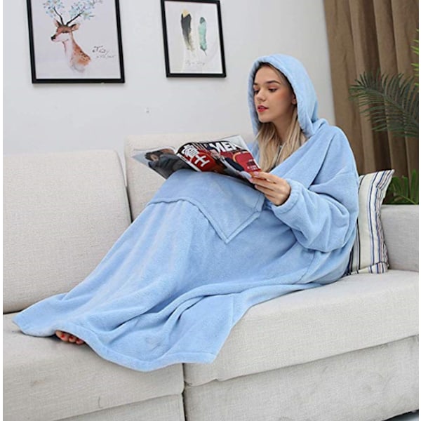 Pars varma nattlinnen Dubbelsidig flanellpyjamas blue