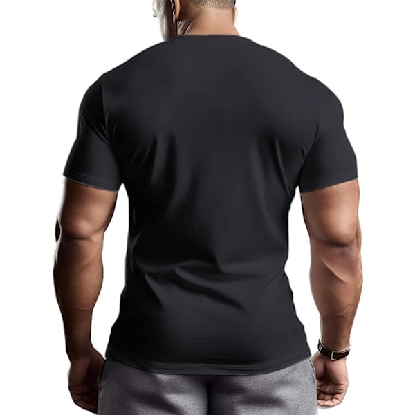 Herre Spider Kroppsbygging T-skjorter Gym Trening Topp Muskel Kort Erme Skjorter Red Black 3XL