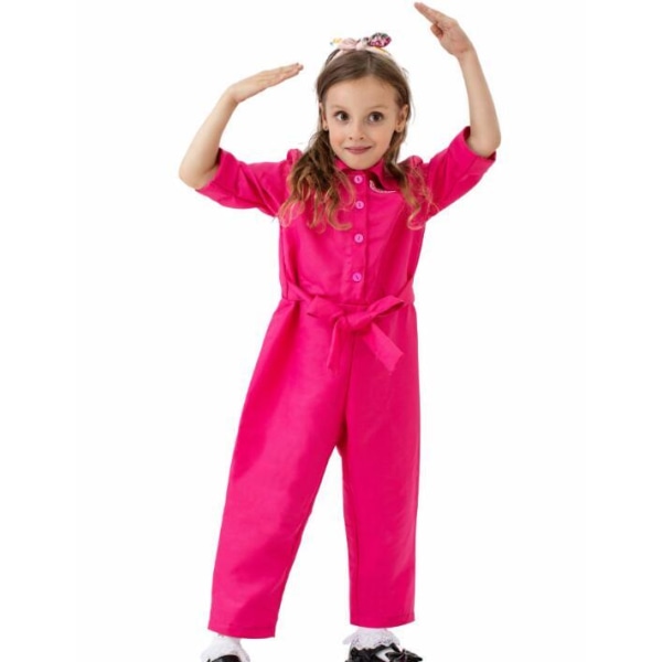 Rosa Jumpsuit med tilhørende hodeplagg for jenter S