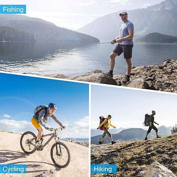 Polariserede udendørs solbriller, Clip Cap sports solbriller Blue
