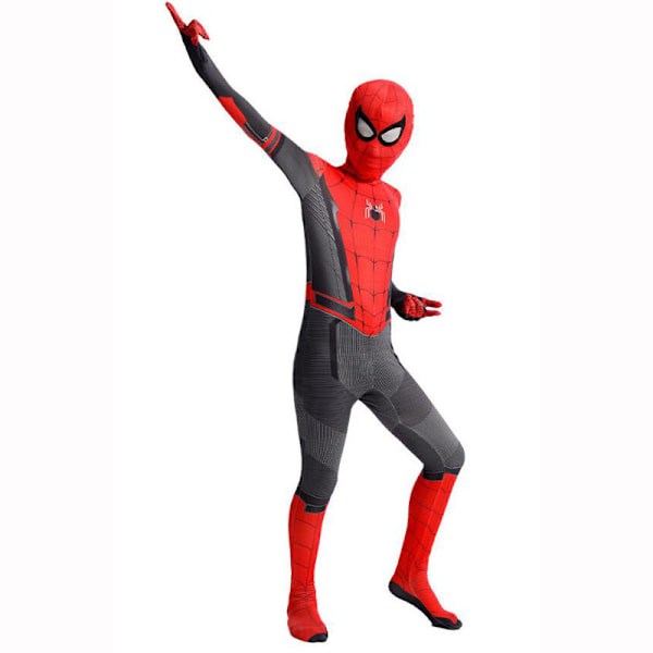 Spider-Man Halloween Kostume til Børn, Polstret Jumpsuit med Maske Black Red 2 130