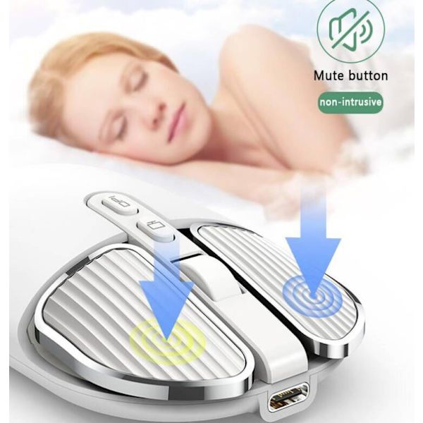 Trådløs Bluetooth-mus med 2.4G modtager White