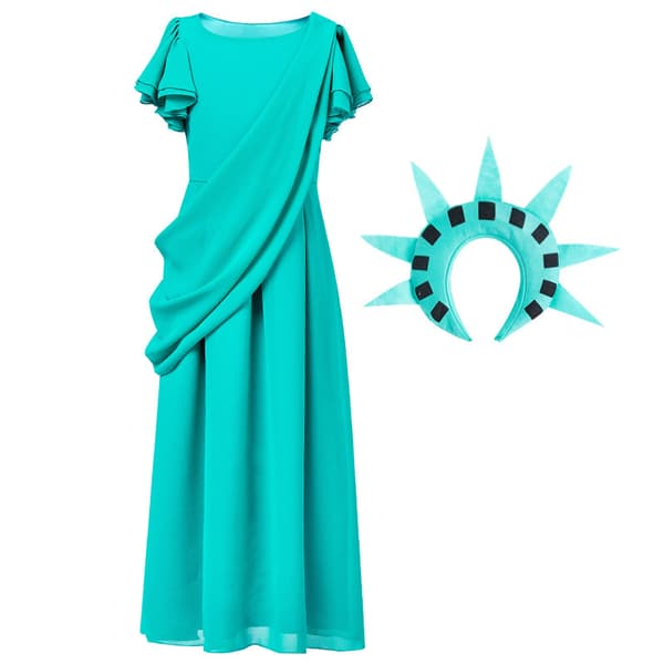 Kostymer Staty av Lady Liberty Barndräkt S