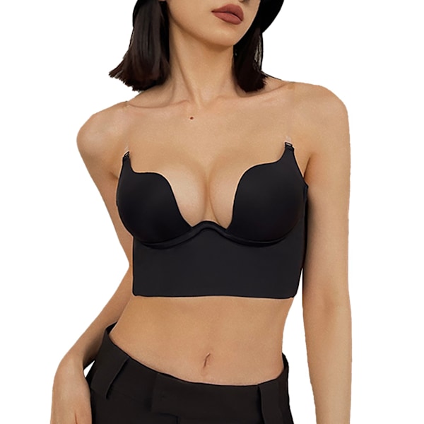 Dame Low Back Bh Deep U Bh Black S