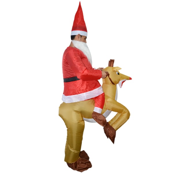 Uppblåsbar pepparkaksman för vuxen jul