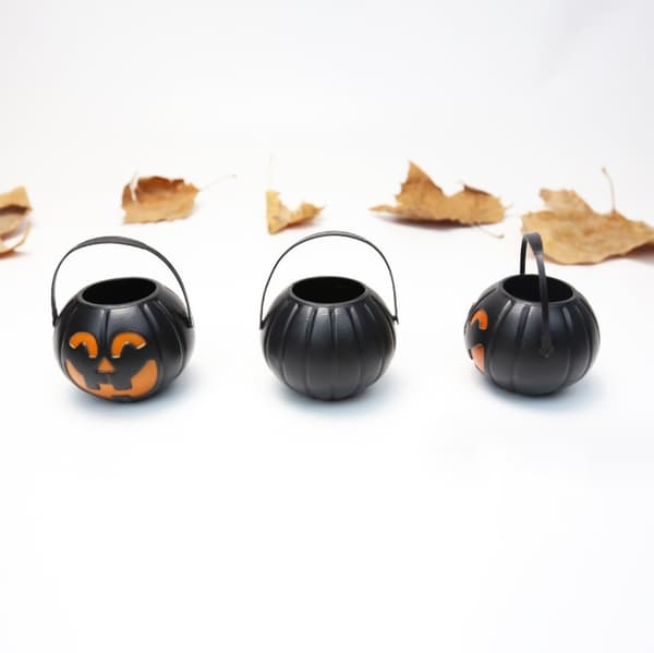 12 st Pumpa-Väska Godispåsar för Barn Halloween Dekorationer Orange