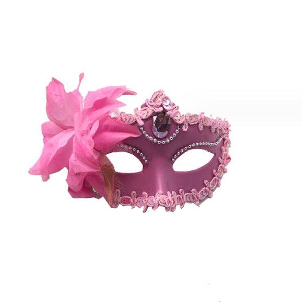 Maskeraddrøkter Halloween Partymasker Pink