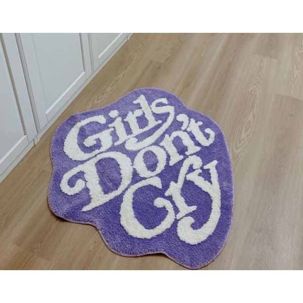 Piger Græder Ikke Badeværelsesmåtter 36x39in Purple