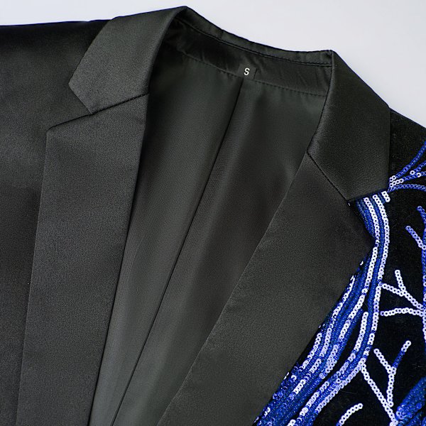 Festklänning för män Kostym Blazer Coat blue S