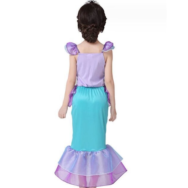 Jentekjole med havfrueprinsesse-design og gratis tilbehør 120CM
