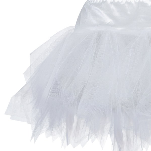Tutu-kjol för kvinnor, danskjolar för Cosplay-fest White 5XL