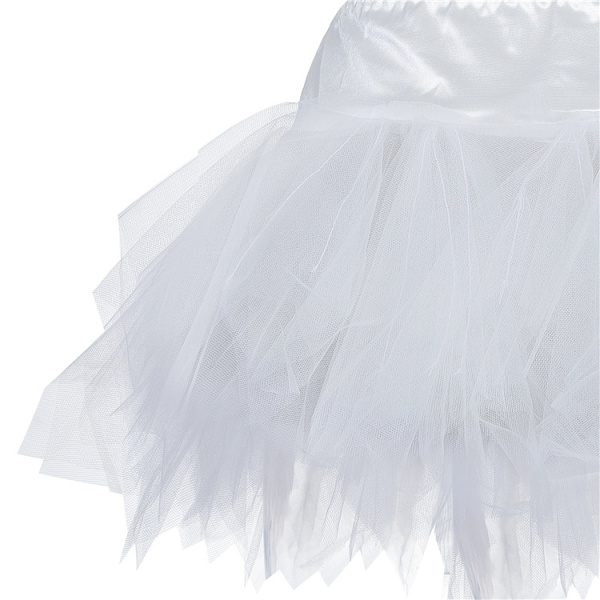 Tutuskjort för kvinnor, danskjolar för cosplayfest White 4XL