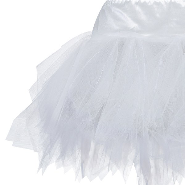 Tutuskjort för kvinnor, danskjolar för cosplayfest White XL