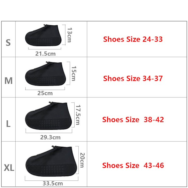 Vedenpitävät kengänsuojukset, uudelleenkäytettävät, liukumattomat sadekengänsuojukset lapsille, miehille ja naisille Grey XL