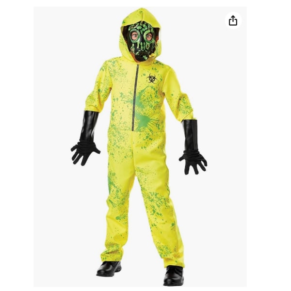 Barn Toxic Hazmat Cosplay Kostume Green S