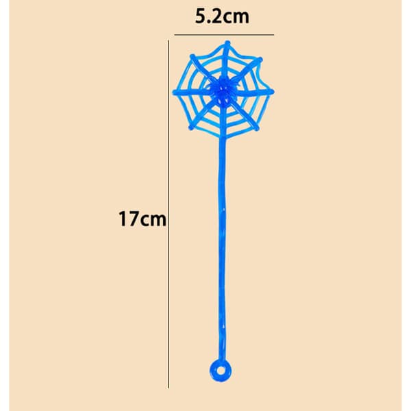 15 st Roliga Mini Klibbiga Spindelnätsleksaker som Present till Barnkalas Multicolor -15pcs