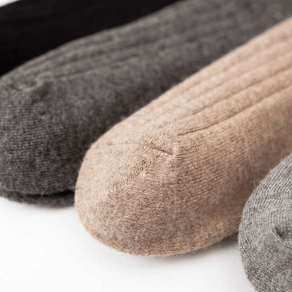 Herr 5 Par Ullstrumpor Tjocka Varma Vinterstrumpor light grey