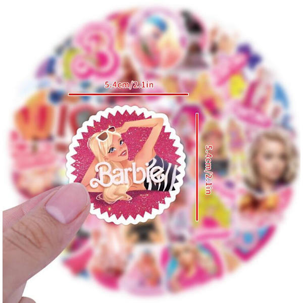 60 stk. Vandafvisende Sticker Sæt Til Computer Pink
