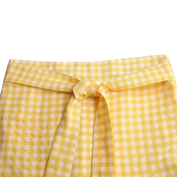 Dam Casual Rutig Sjöjungfru Maxi Kjol Green M