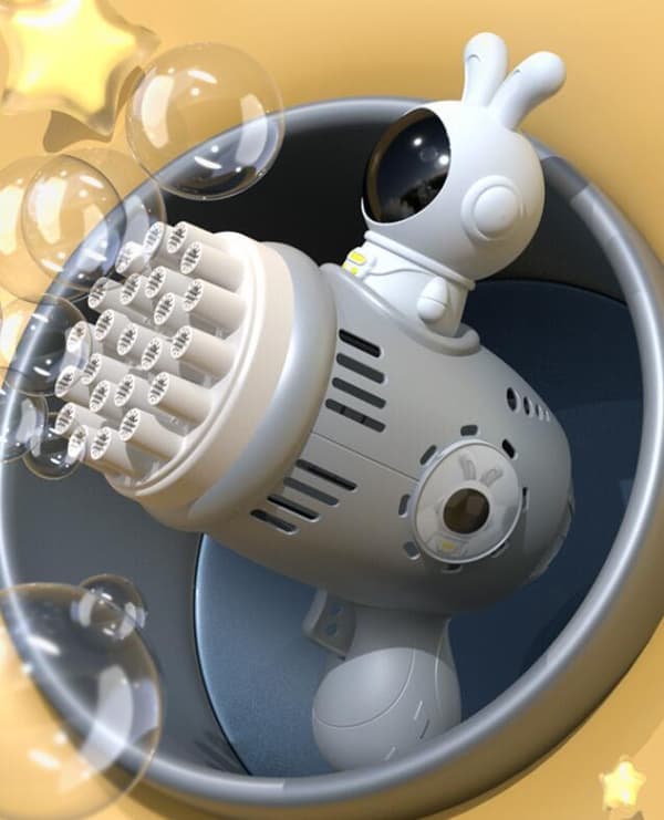 2 ST Automatisk barnbubbelmaskin Yellow