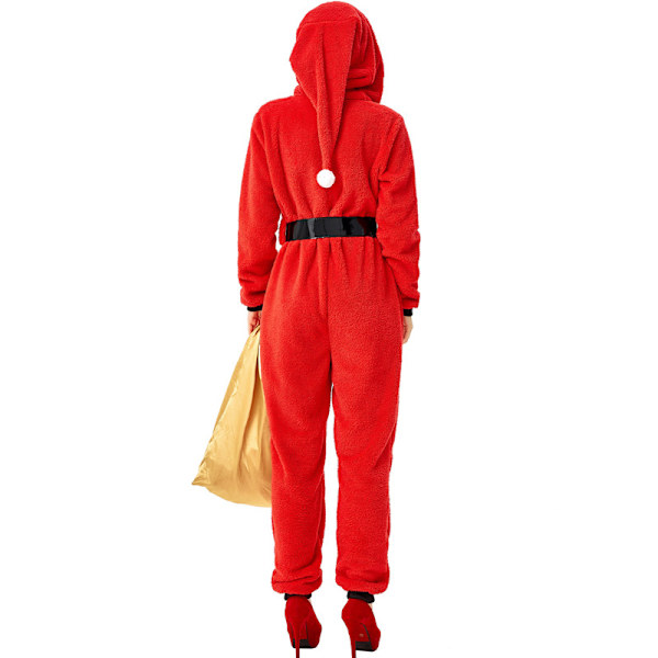 Santa Huvtröja Julpyjamas för Vuxen Barn Woman L