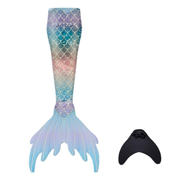 Baddräkt Mermaid Tails för simning blue pink 5XL