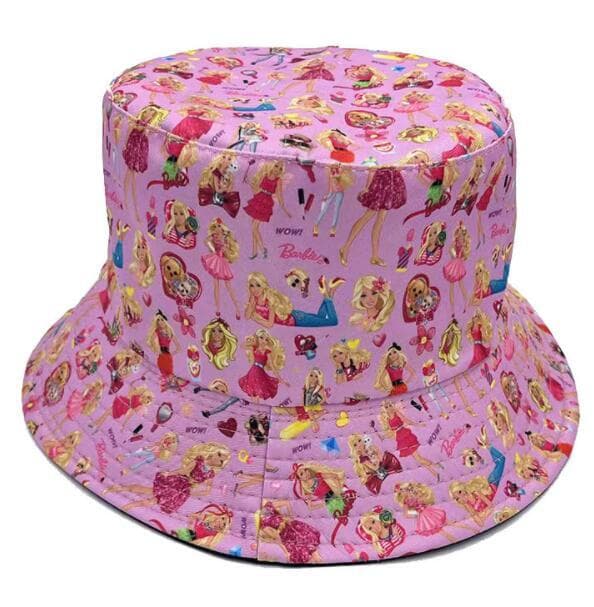 Pink Trykt Fiskerhat Solhat Style 2