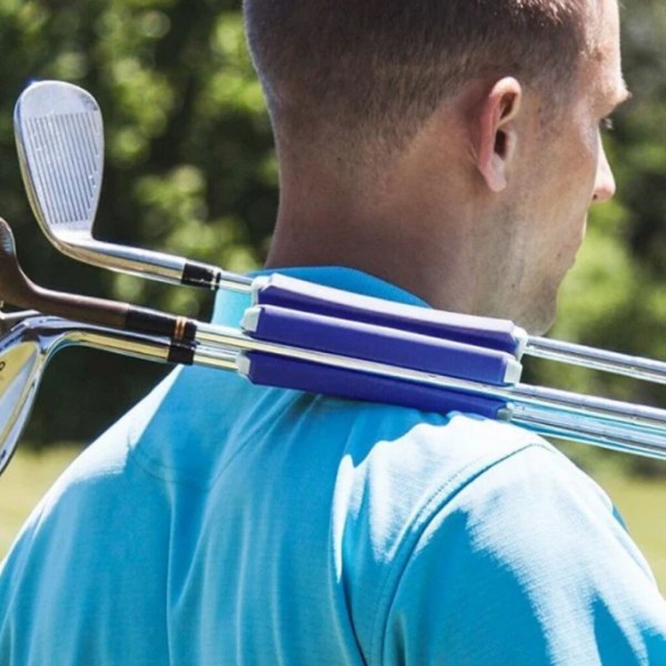 Bärbar golfklubbhållare för 6 golfklubbor grey