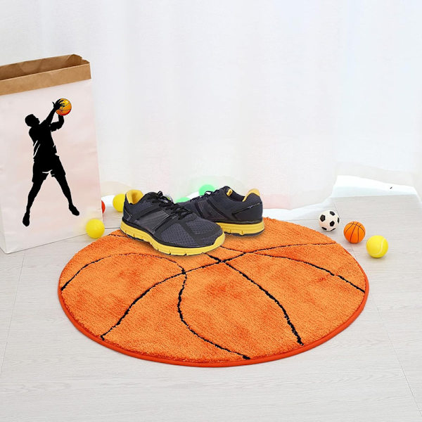 Barnmatta Basketboll Rund Matta Matta Golv Stolmatta C1