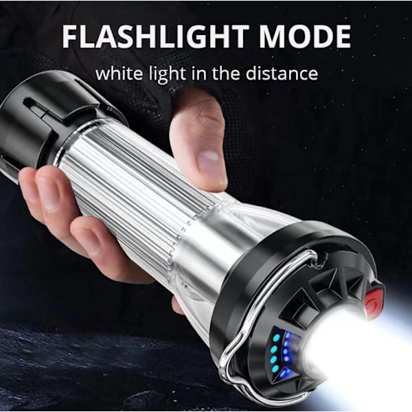 Camping Lantern Solar USB Uppladdningsbar ficklampa