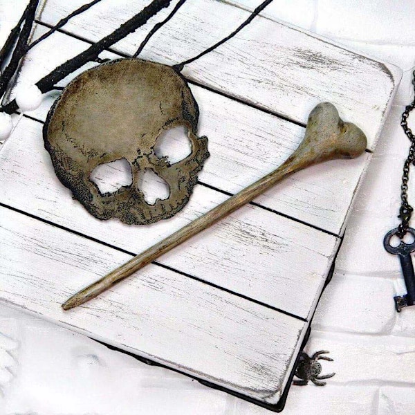 Goottilainen Kallo Hiustapit Horror Luuranko Hiushaarukat Skull