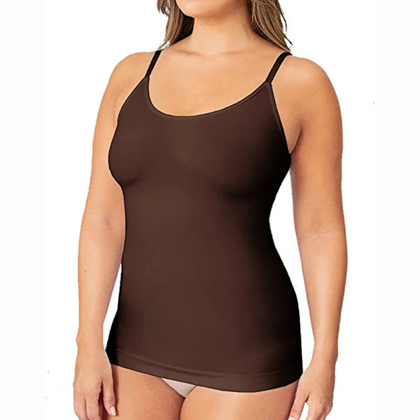 Camisole för Kvinnor, Tummy Control Shapewear Brown M