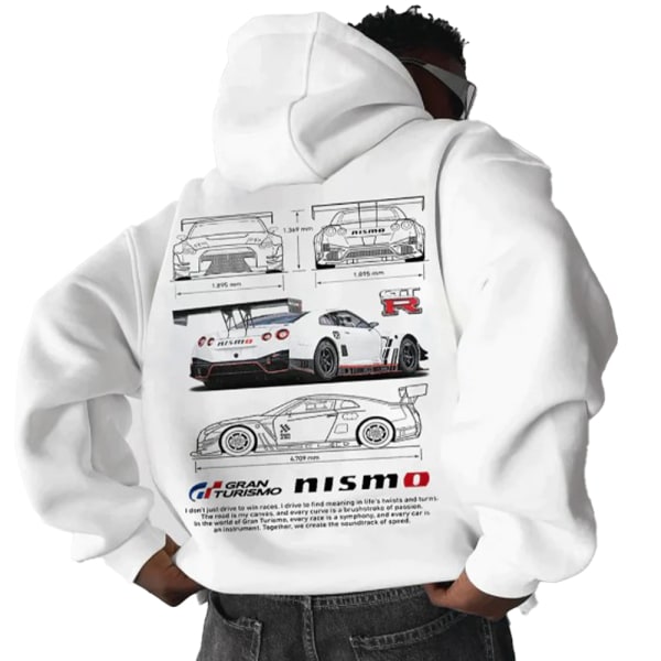 Mænds Setcar Porsche911 Print Hoodie Mænds og Kvinders Mode Hættetrøje Color9 XL