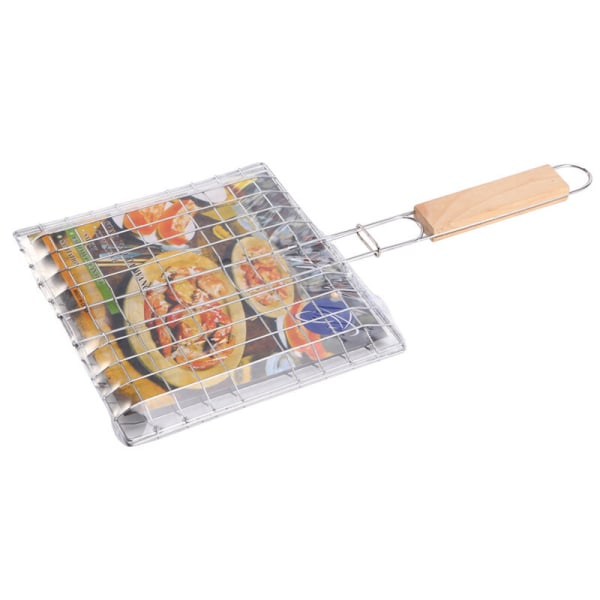Grillkorg i rostfritt stål, tillbehör för utomhusgrill