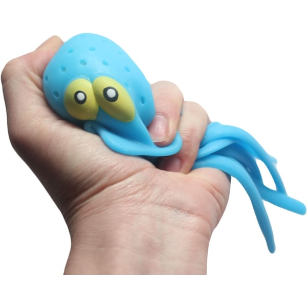 3 st bläckfiskvattenbollar, gummibadleksaker för barn 3 Octopus