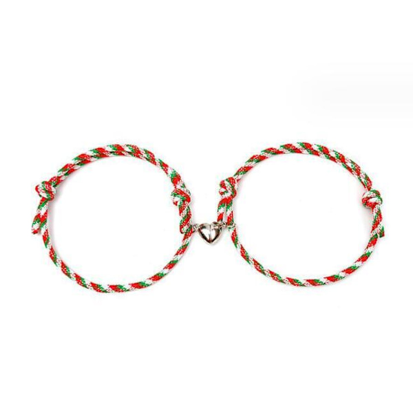 2 stk. Julekjærlighet Magnetiske Armbånd Santa And Tree
