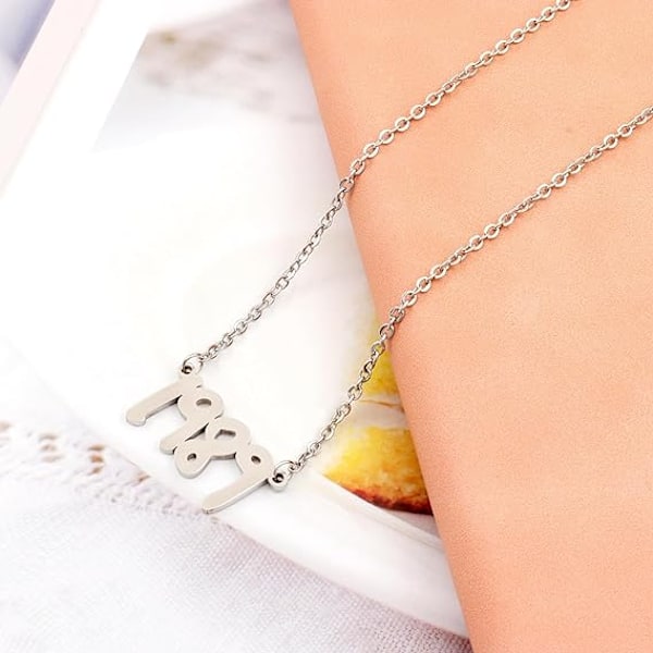 TS-inspirerat Halsband för Kvinnor SWIFTIE Silver 1989