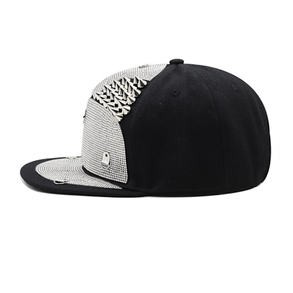 Dubbade Baseball Flat Bill Cap Hat silver