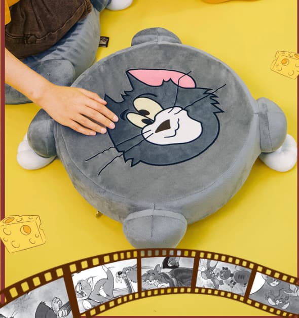 Tom og Jerry Memory Foam Sittepute 16 Tommer