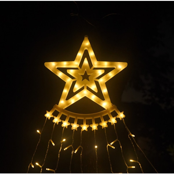 Utomhus julpynt Vattentät LED Star Lights warm white