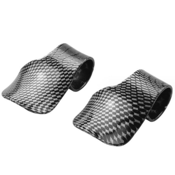 2 st Styrhandtag Gummiknappar Motorcykel Gasreglage Clip Black